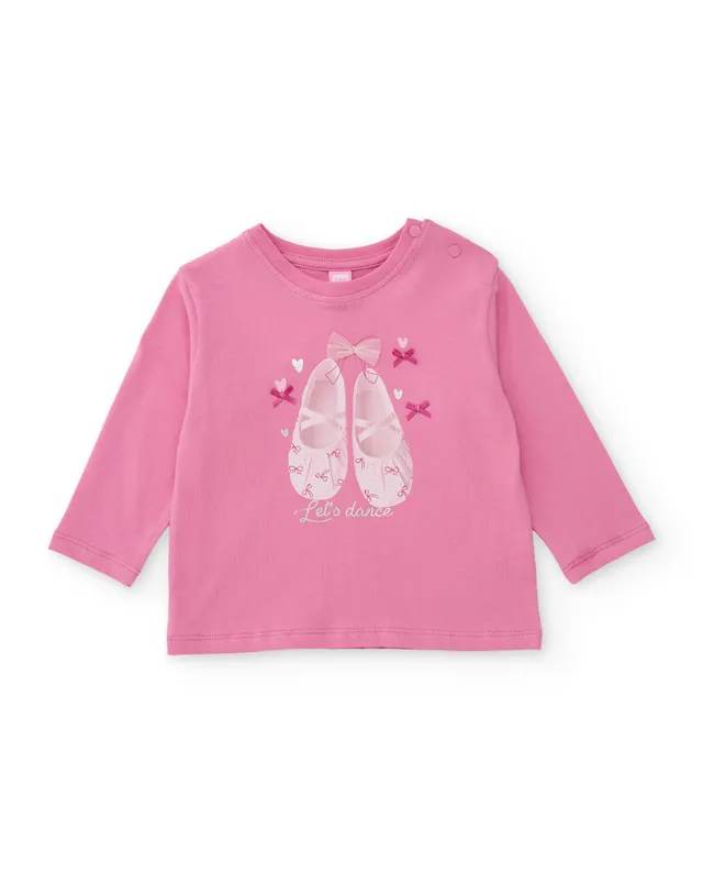 Tuc Tuc Little Ballerina maglietta bambina rosa manica lunga