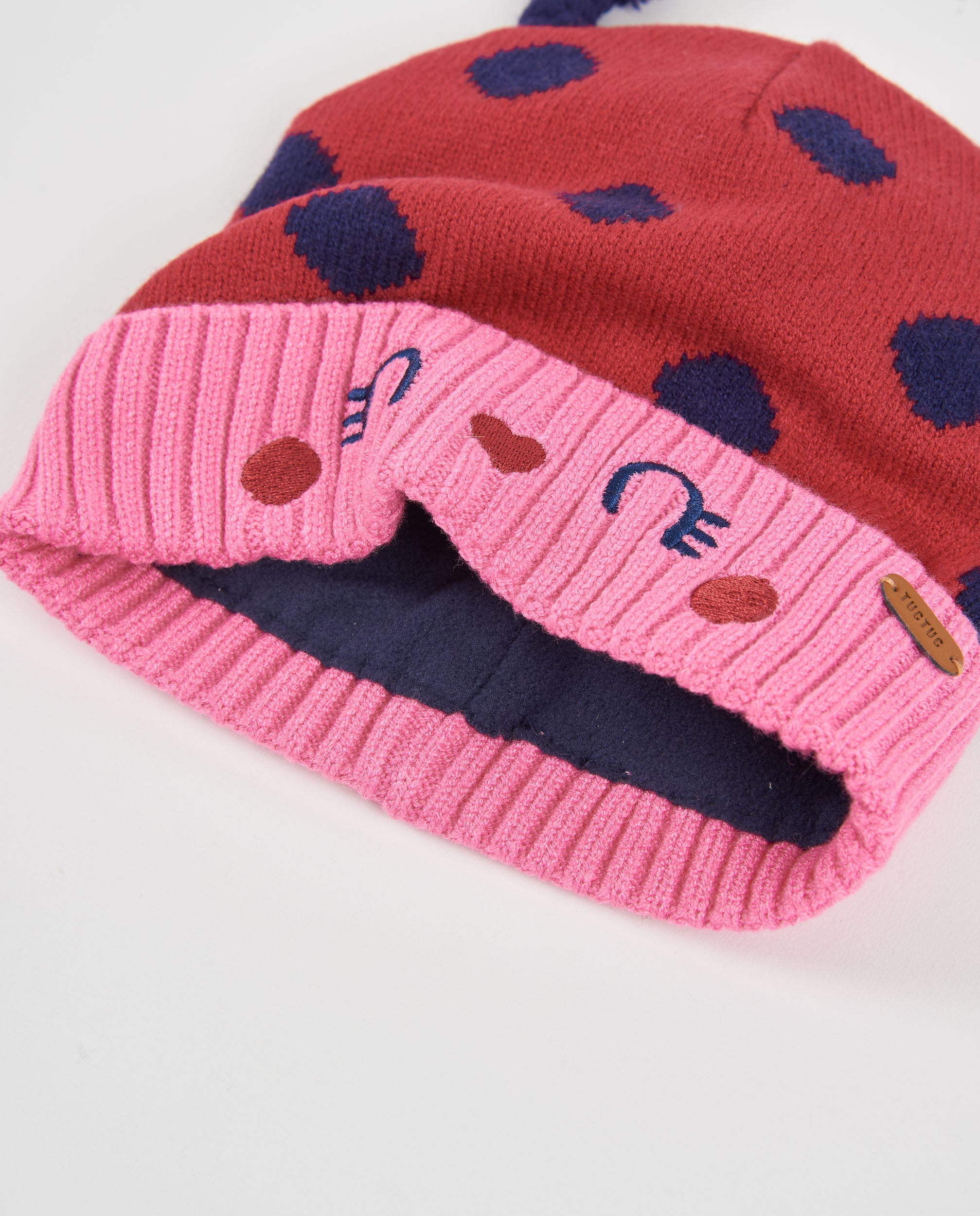 Tuc Tuc Good Wood set bimba rosso cappello scaldacollo