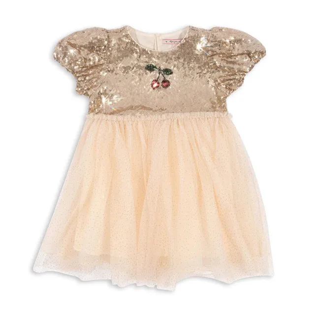 Konges Slojd Starla abito bambina paillettes tulle