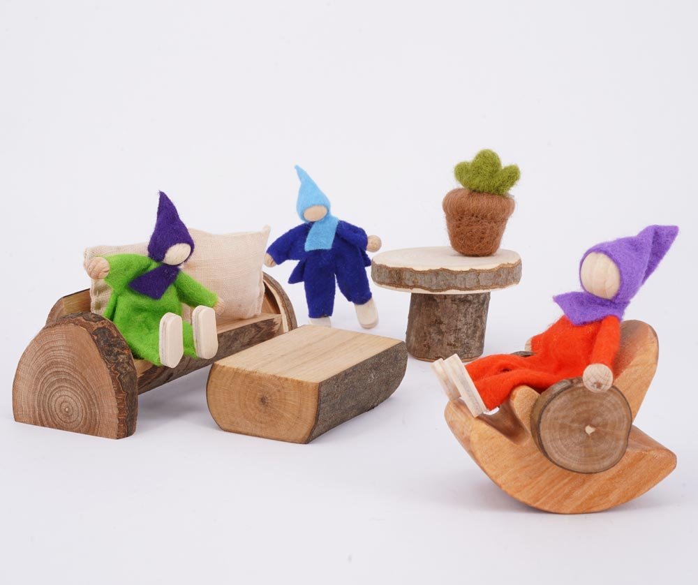 Magic Wood Casa sull’Albero Soggiorno set arredi legno 12 cm