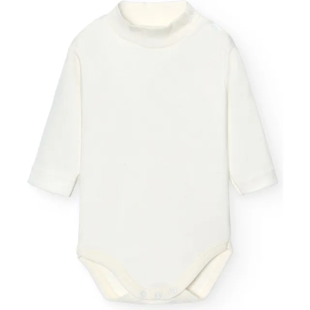Babidu 1177 Body Neonato Dolcevita Manica Lunga Beige Cotone