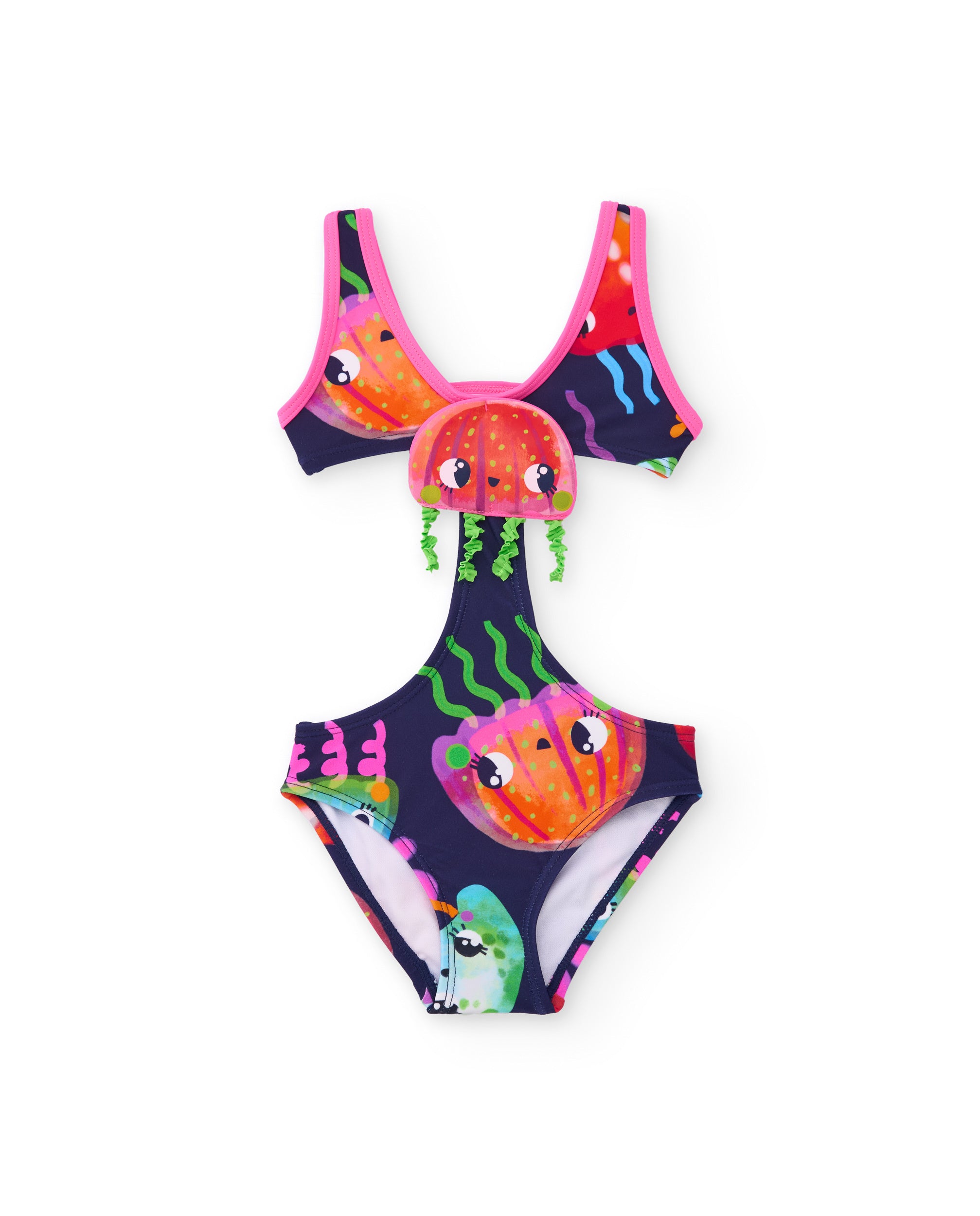 Tuc Tuc costume intero bambina meduse blu navy