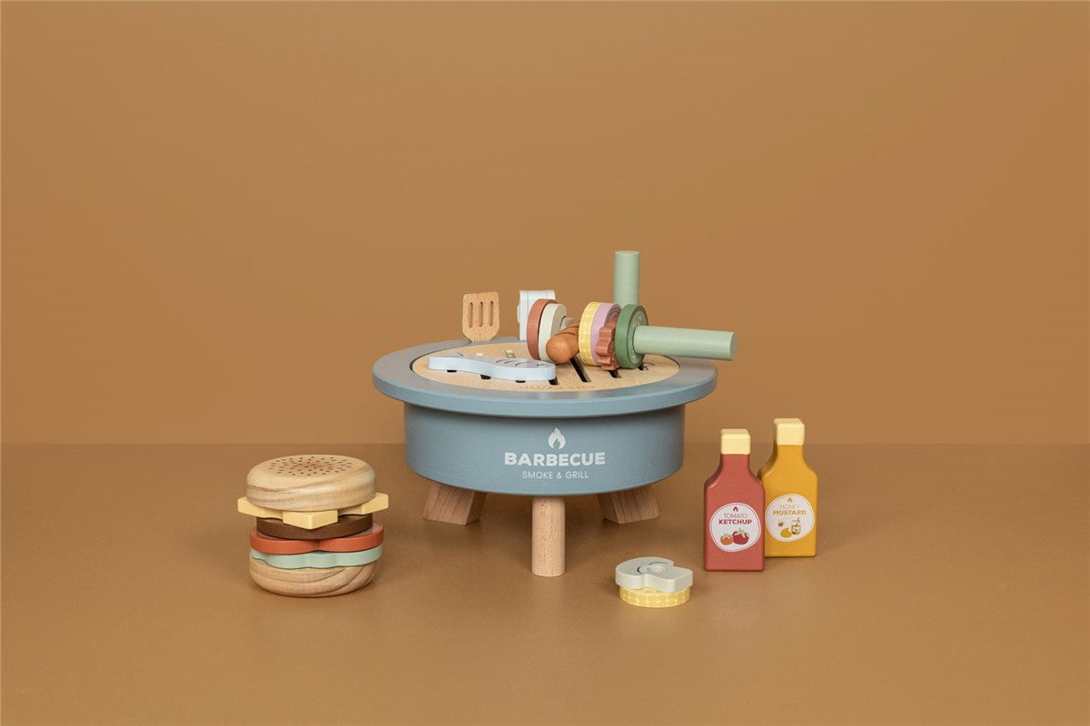 Little Dutch set barbecue legno 34 pezzi bimbi