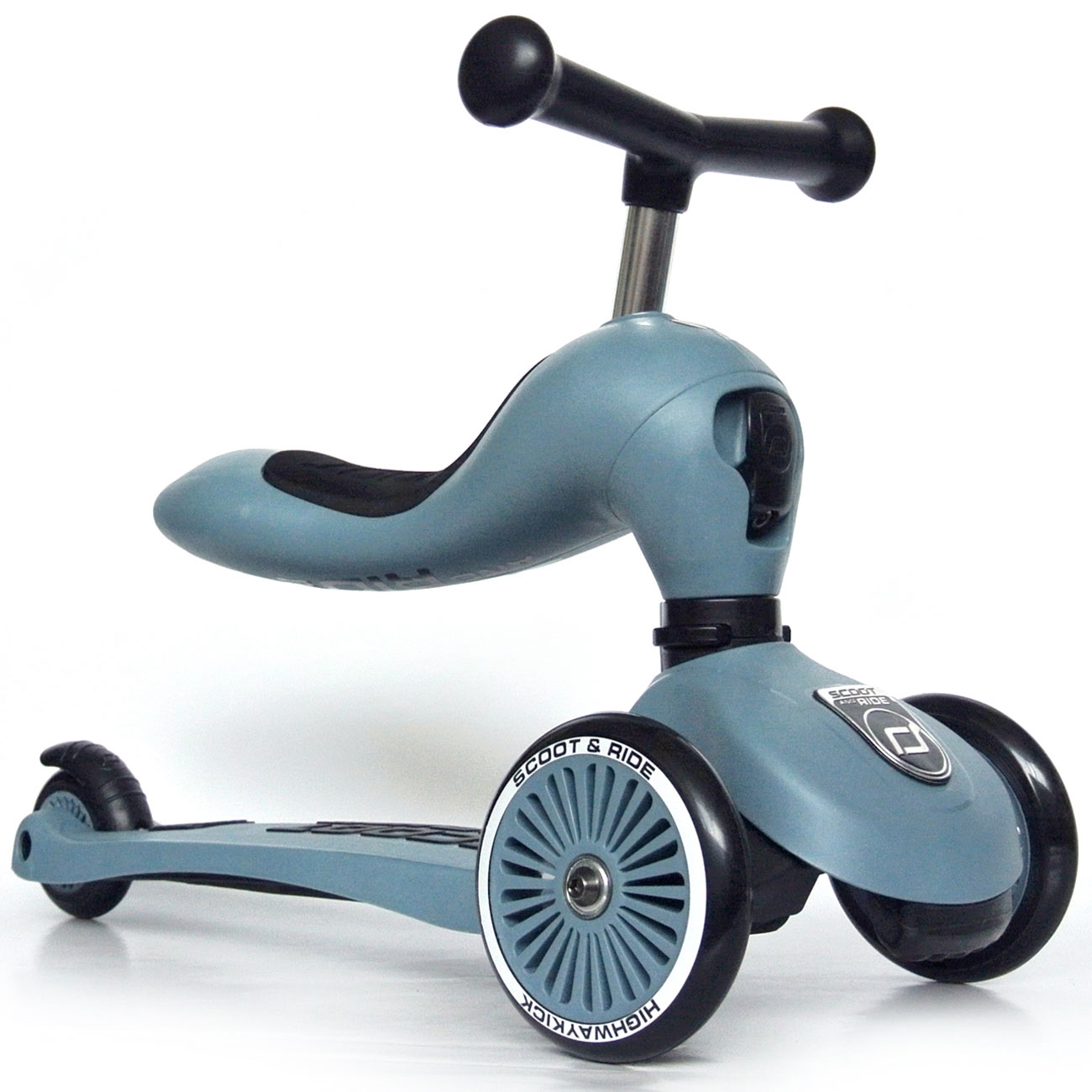 Scoot and Ride Highwaykick 1 monopattino 2in1 Blu Acciaio