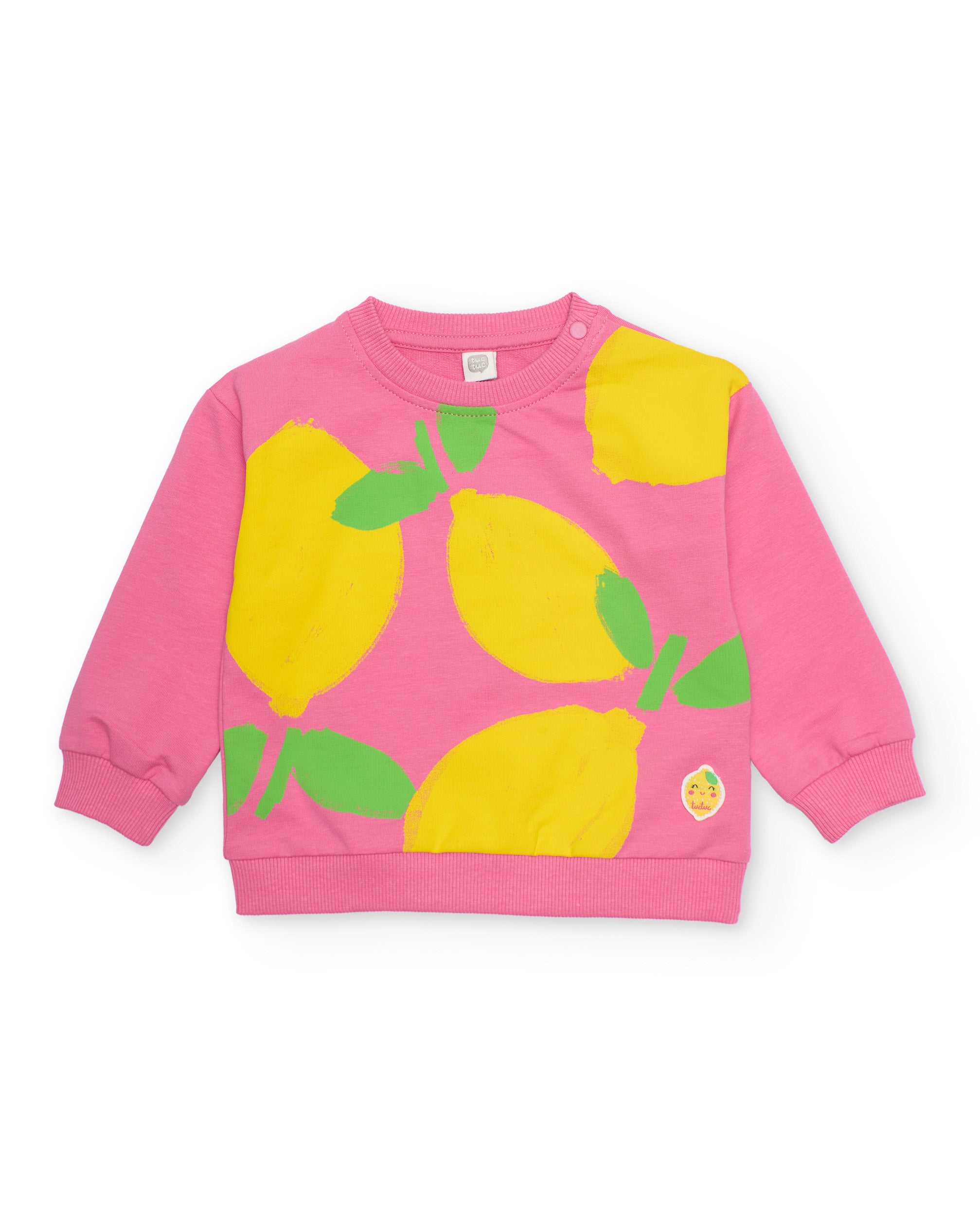 Tuc Tuc felpa bambina rosa stampa limoni