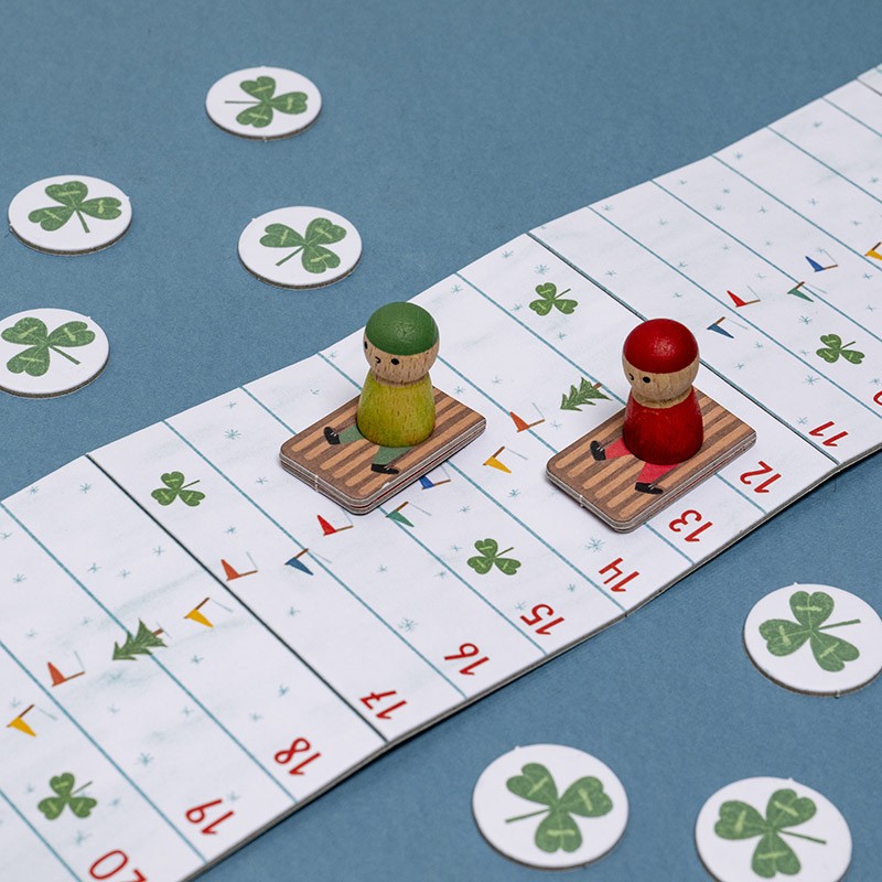 Londji Tiny Game Snow Race gioco da tavolo 2 giocatori