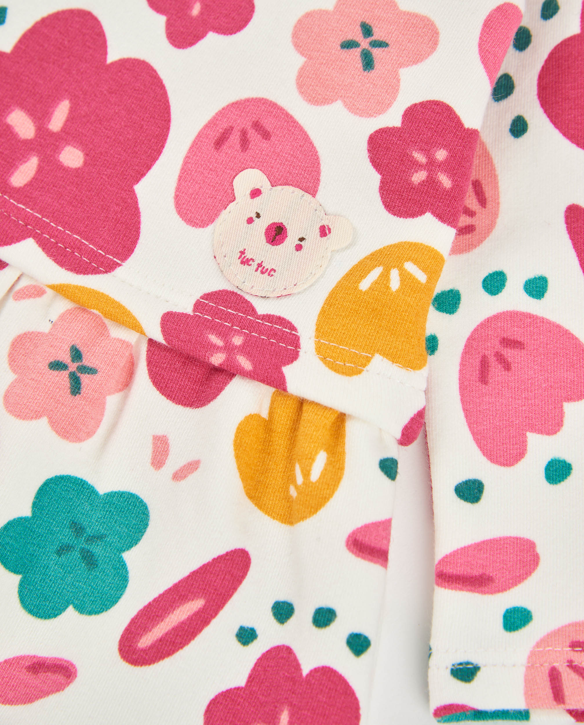 Tuc Tuc vestito neonata velluto fiori