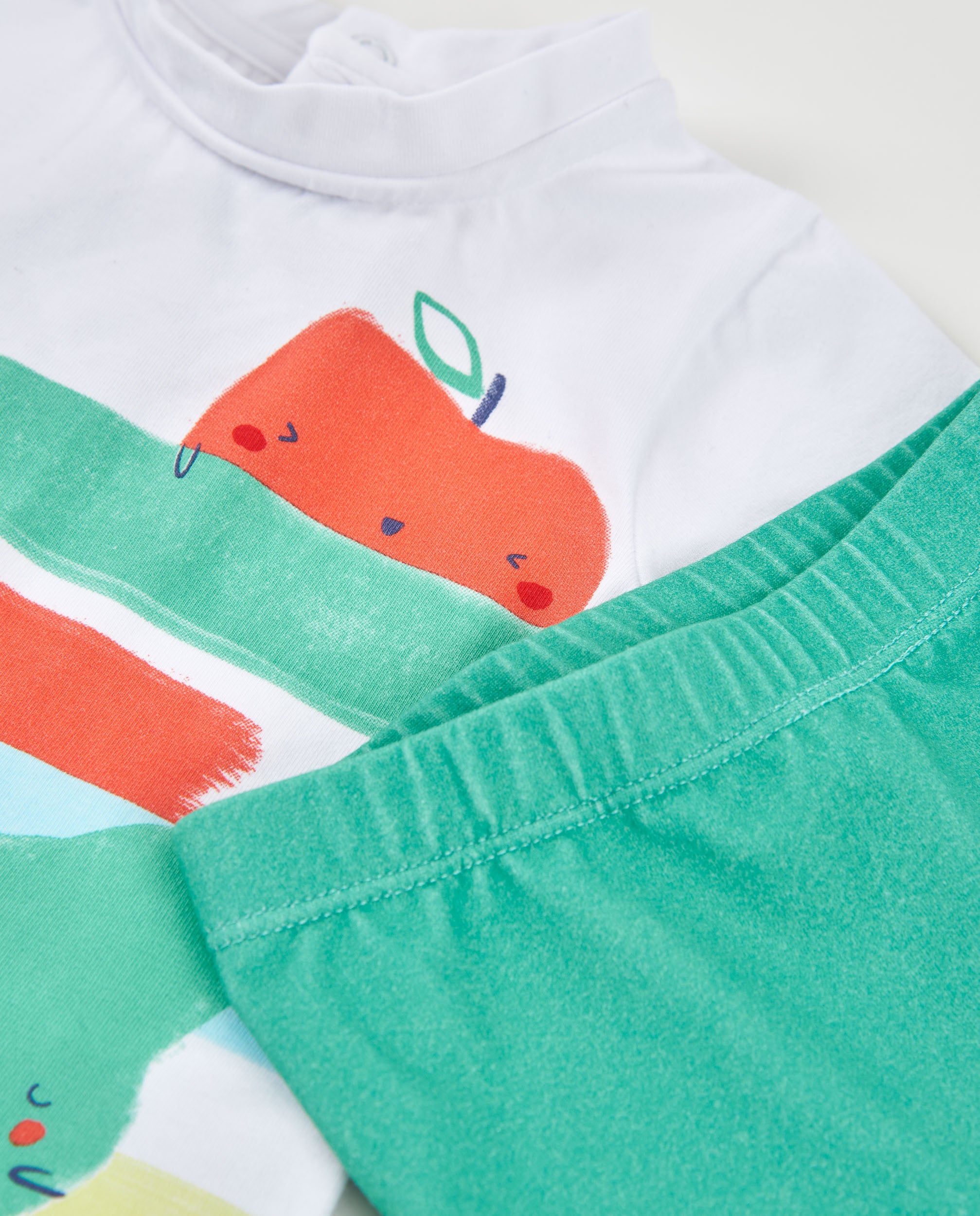 Tuc Tuc costume neonato bianco frutta maglietta boxer