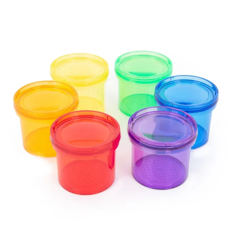 TickiT Barattoli traslucidi arcobaleno set 6 ingranditori 3x