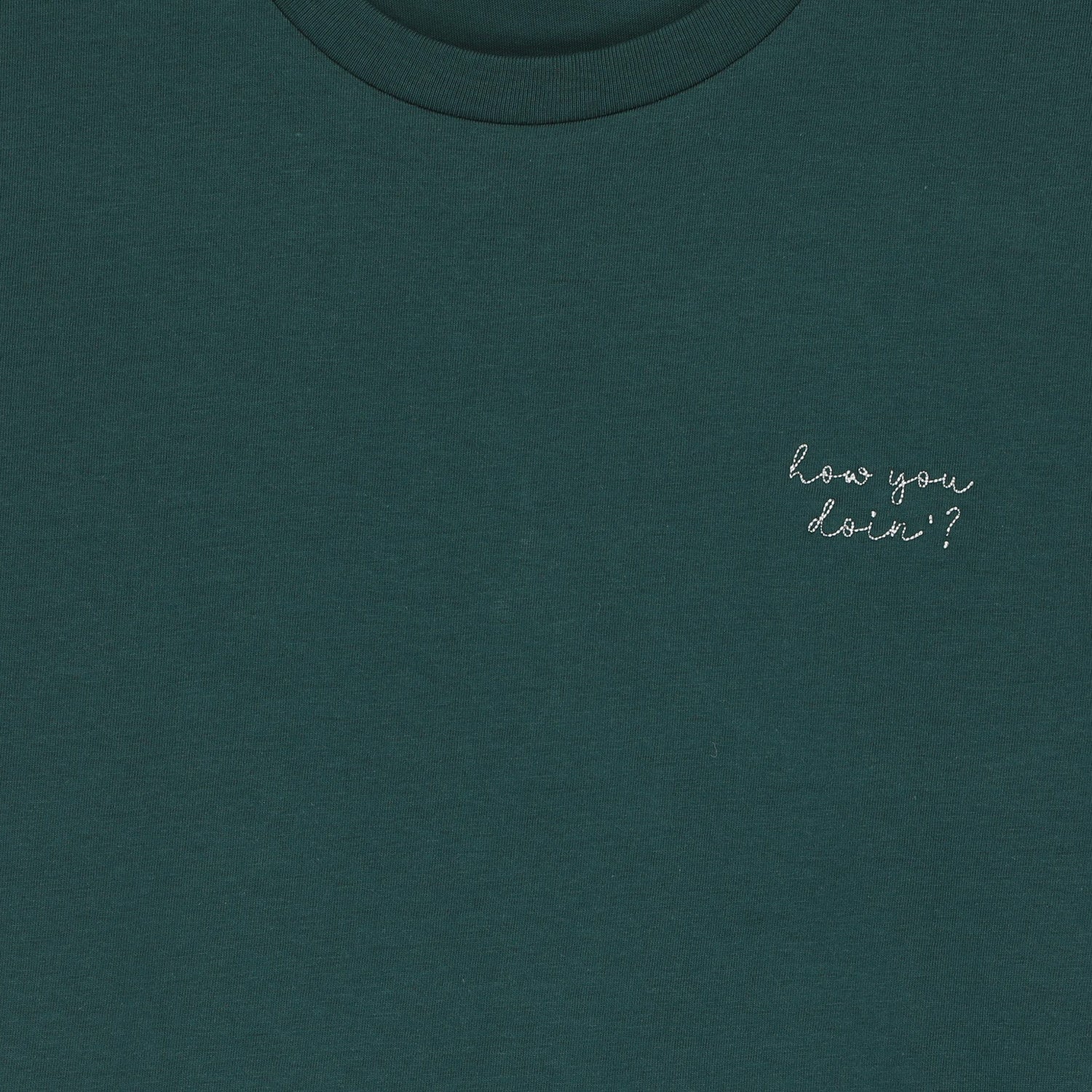 Ella and Rapha How You Doin' t-shirt verde cotone bio