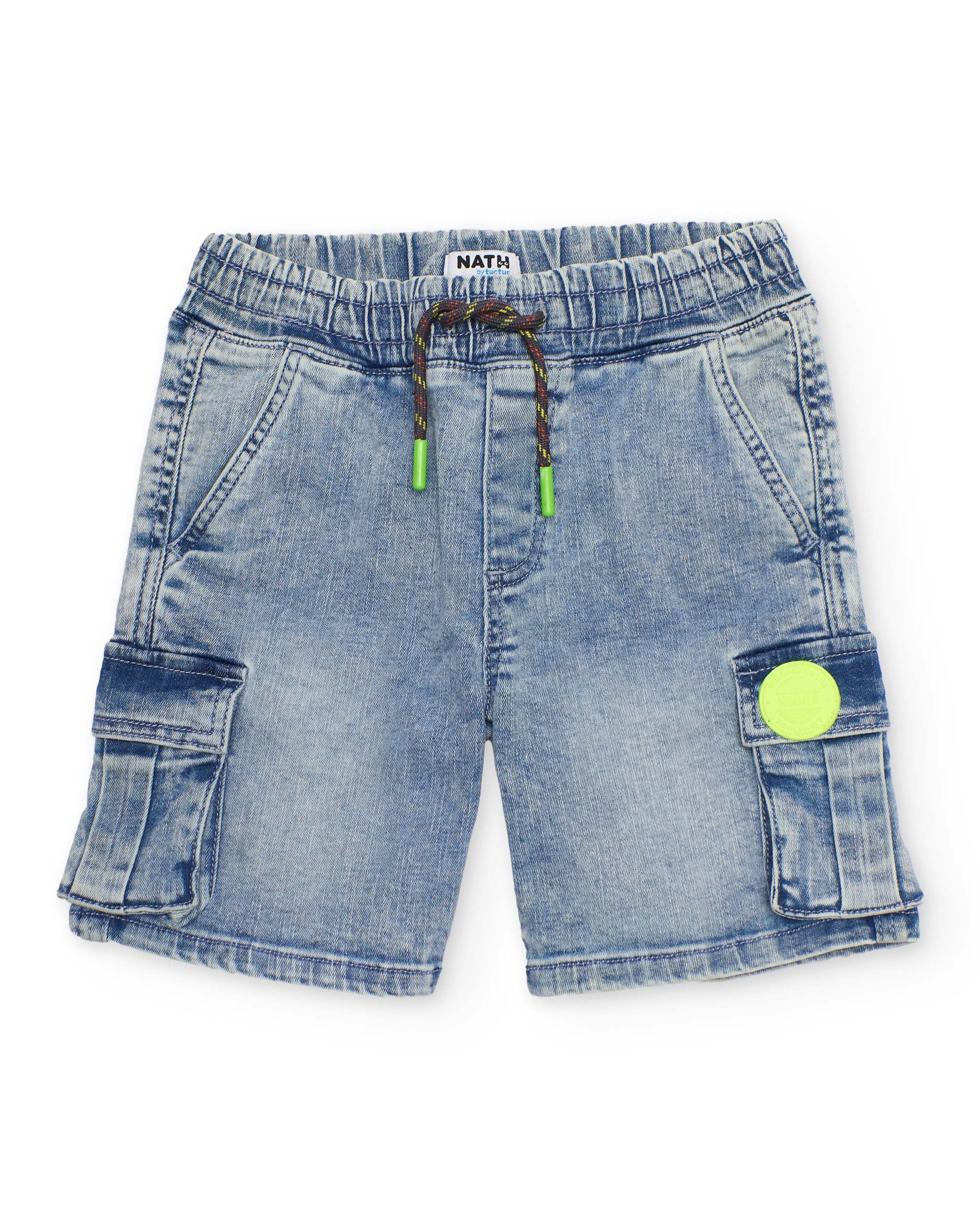 Tuc Tuc bermuda bimbo denim jeans tasche cargo