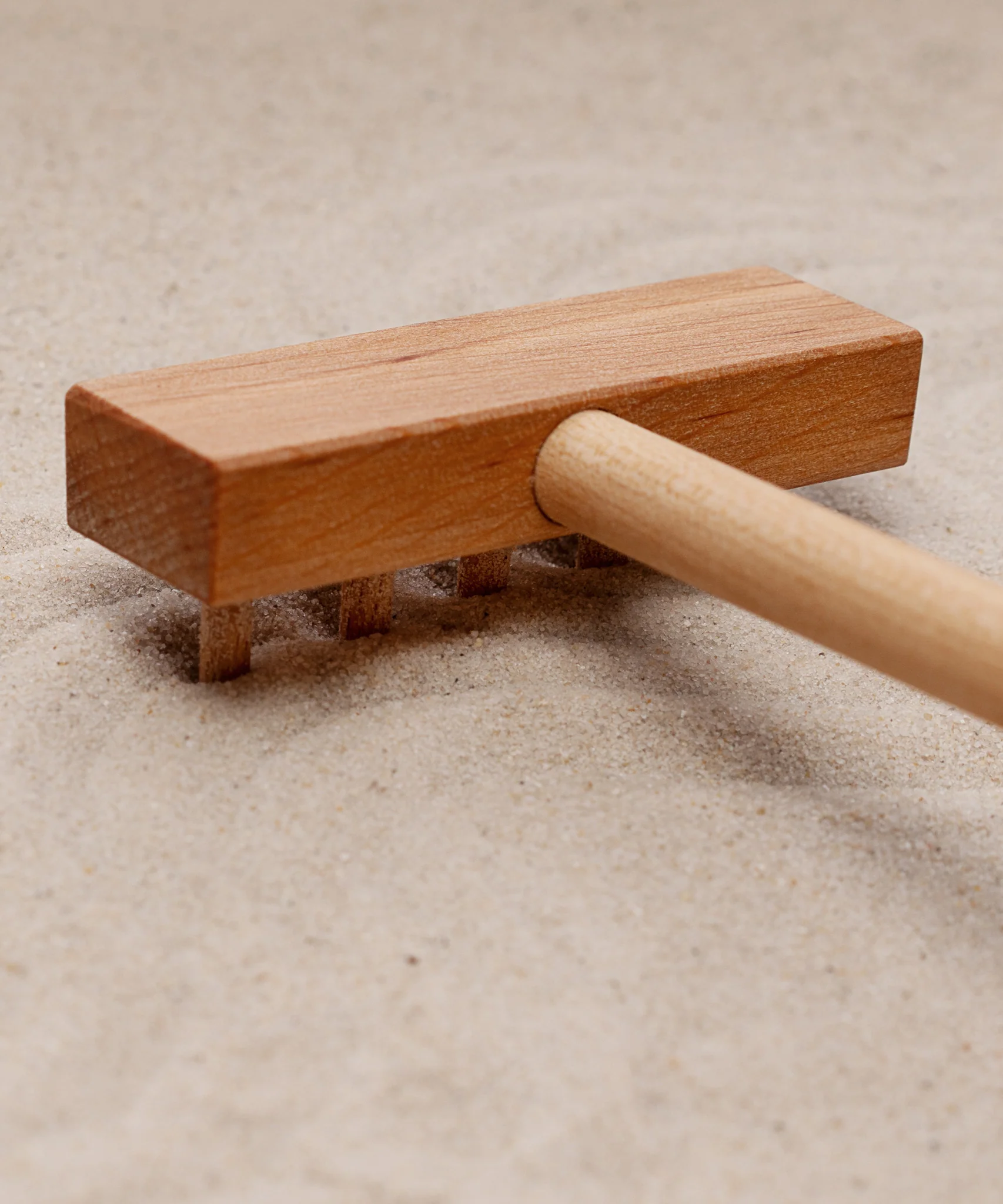 Wooden Story Sand Tray rastrello 1 accessorio legno