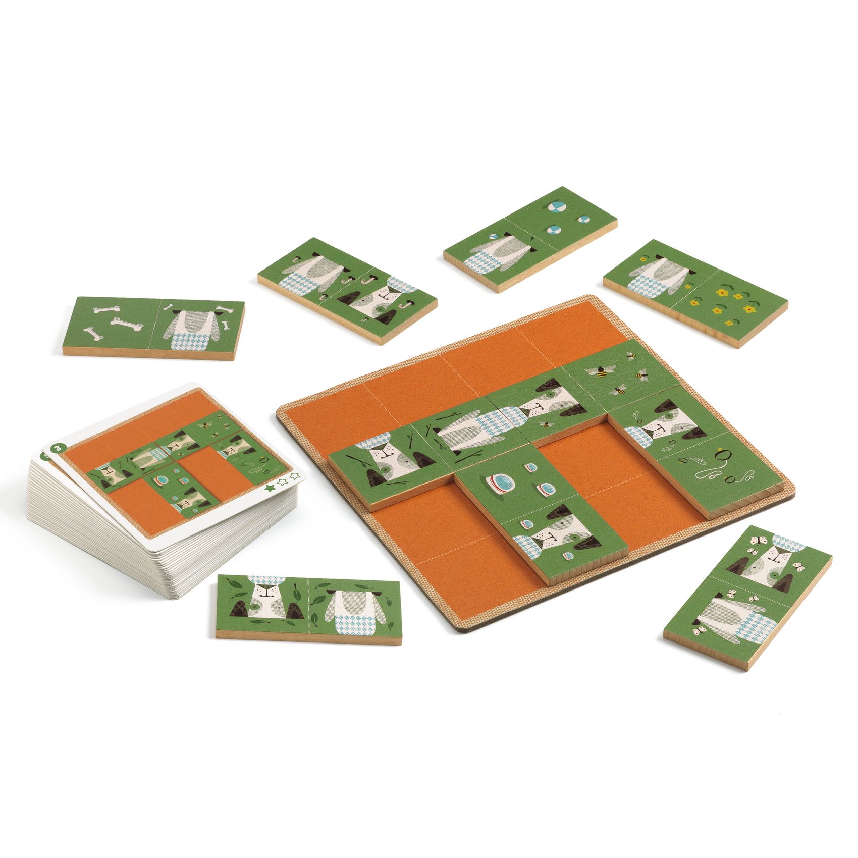 Djeco SOLOlogic Dogmino gioco di logica 40 carte