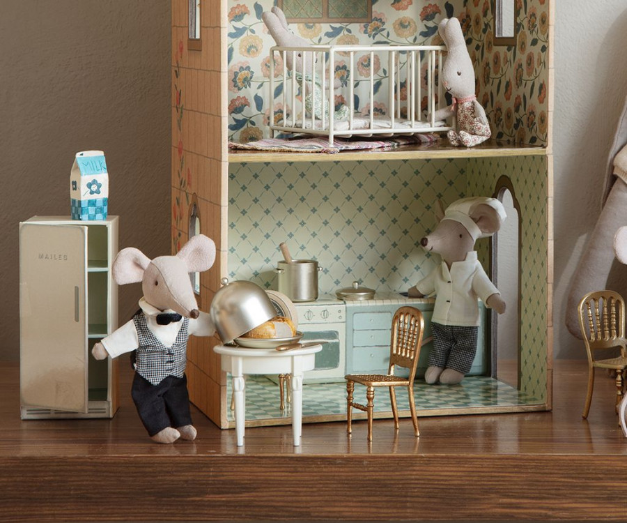 Maileg Frigorifero Casa Topi Miniatura Cartone 13 cm