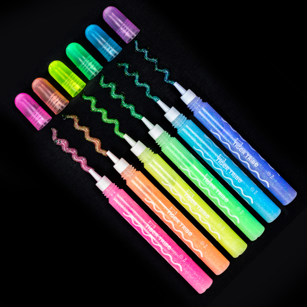 Tiger Tribe Glow in the Dark pennarelli gel 6 colori notte