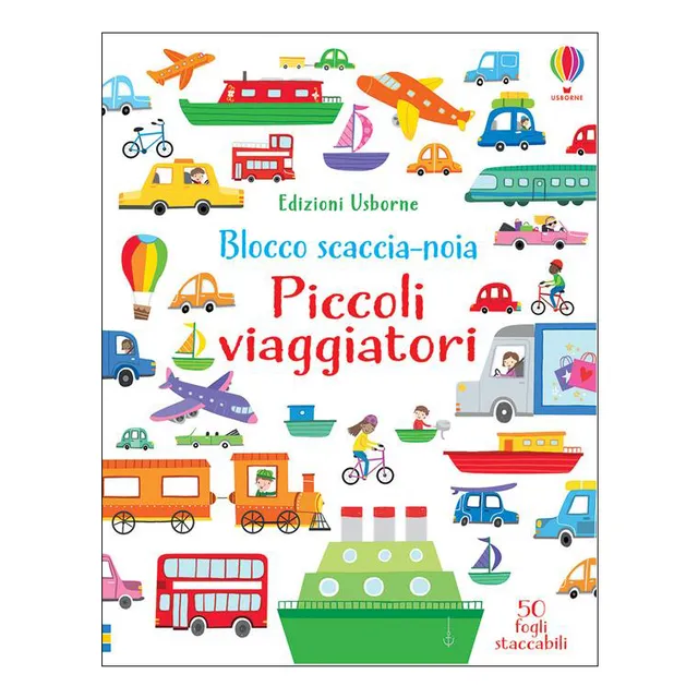 Usborne Piccoli viaggiatori blocco attività 50 fogli