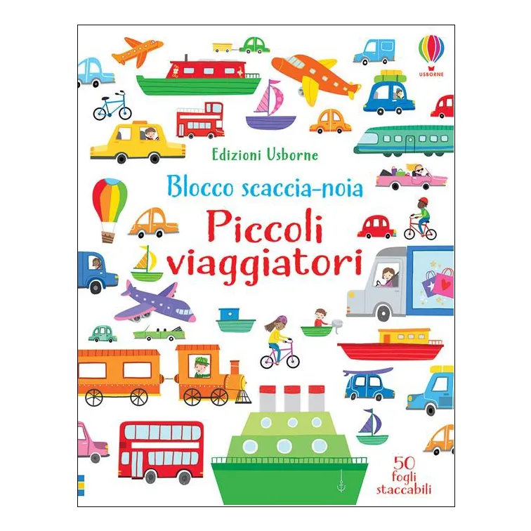 Usborne Piccoli viaggiatori blocco attività 50 fogli