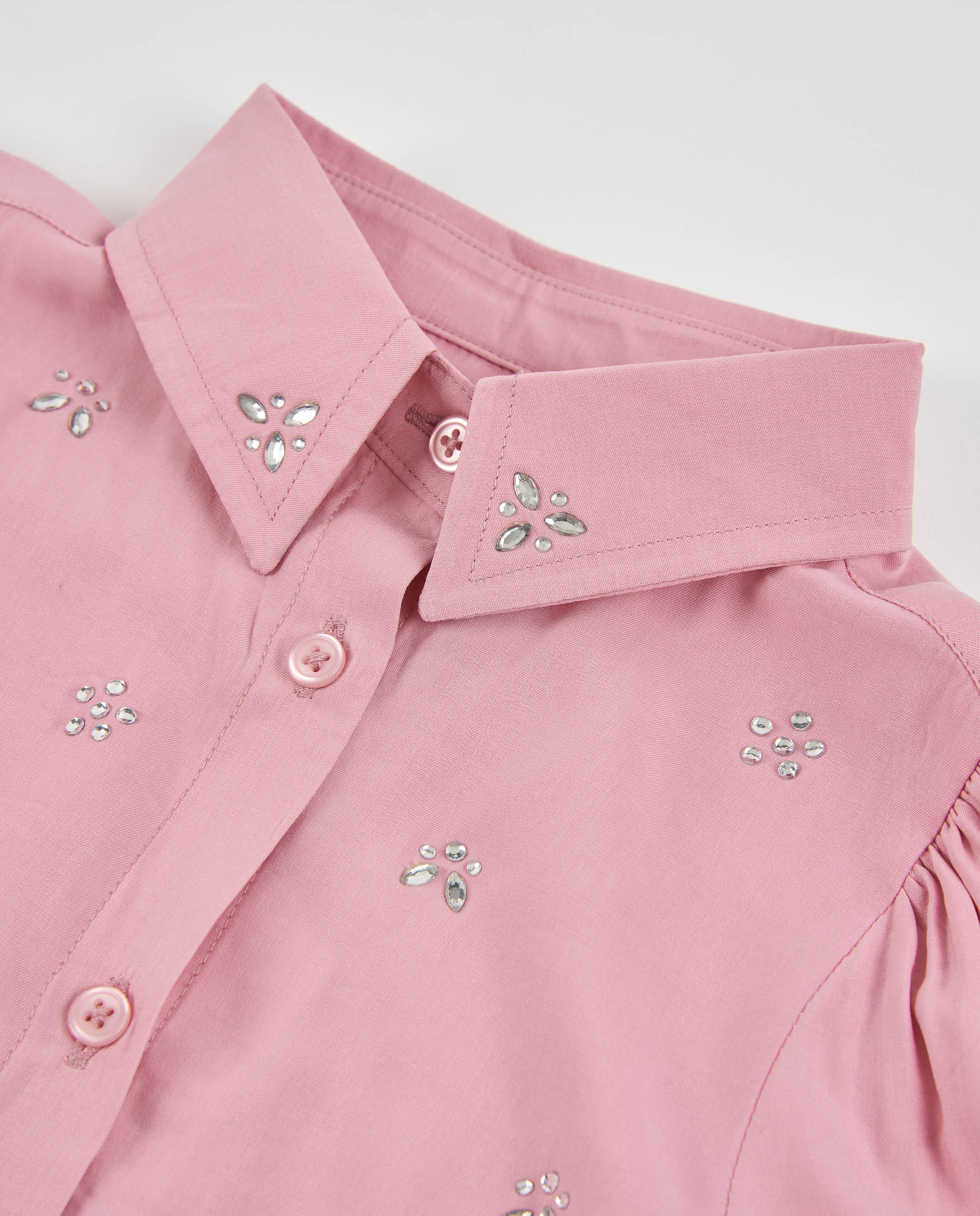 Tuc Tuc Back to the City camicia rosa 4 anni con gemme