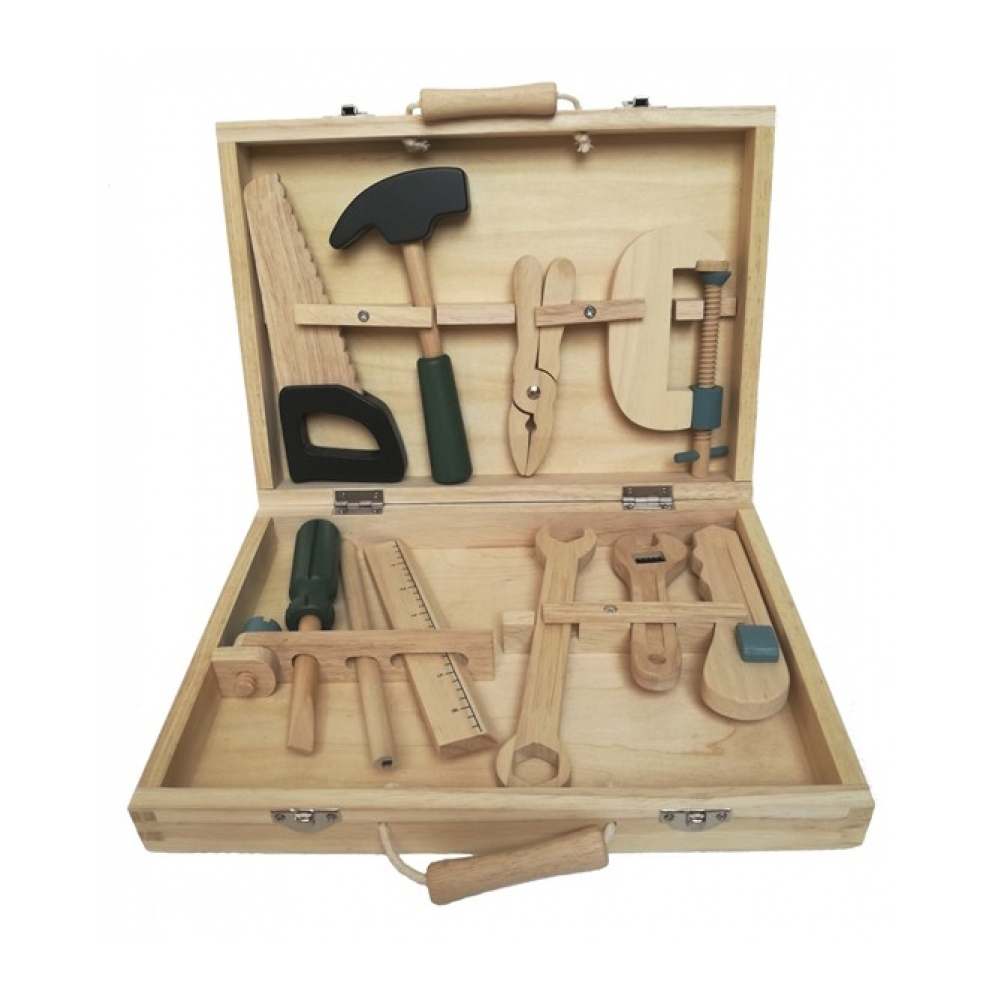 Egmont Toys valigetta attrezzi legno 29 cm gioco
