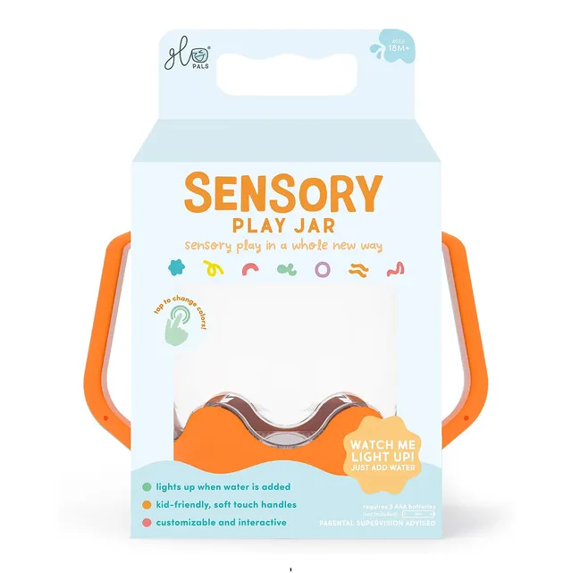 Glo Pals Barattolo Gioco Sensoriale Orange con Luce