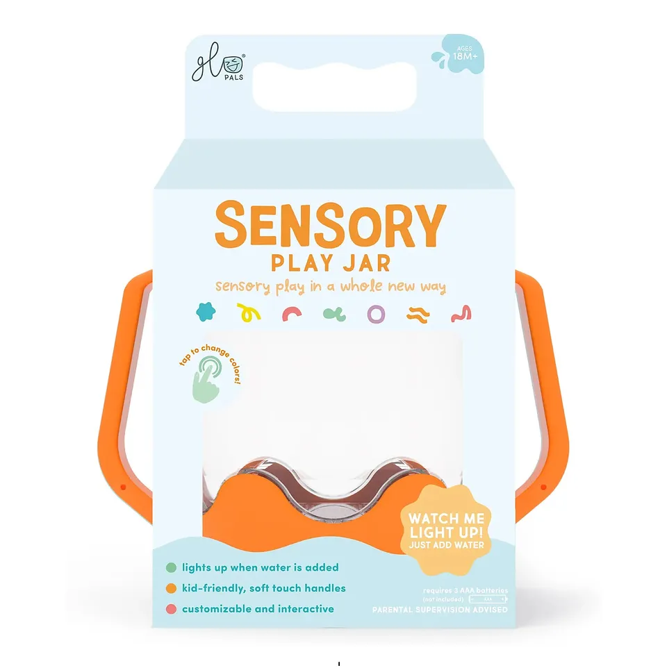 Glo Pals Barattolo Gioco Sensoriale Orange con Luce