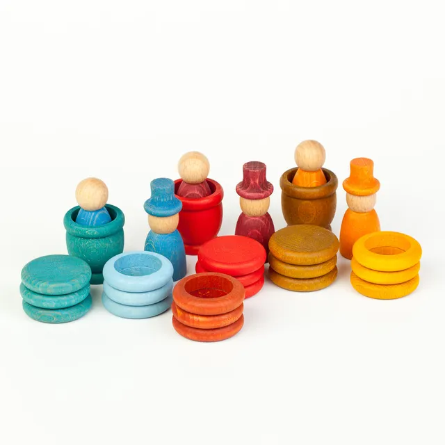 Grapat Nins Estate gioco legno anelli e monete
