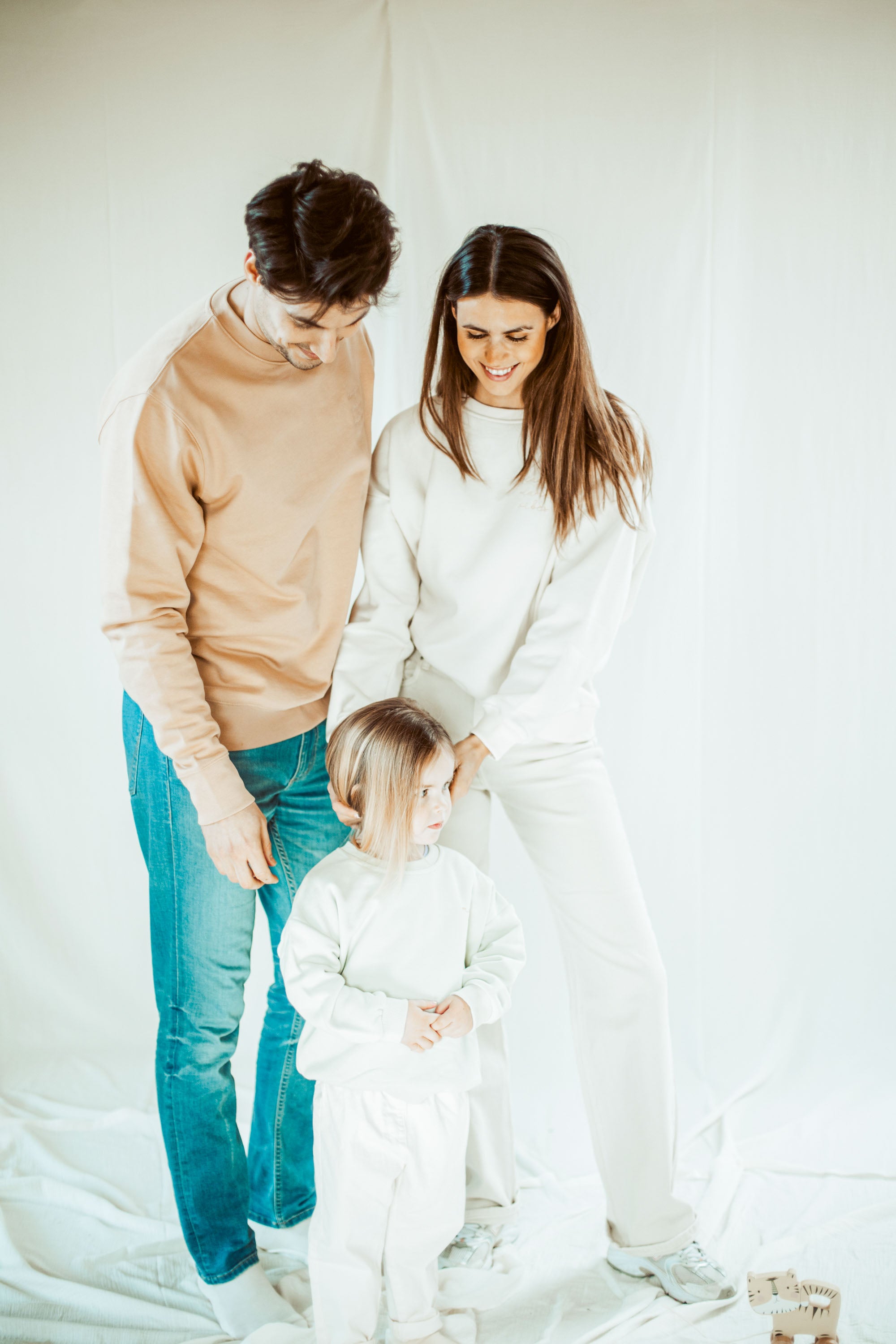 Ella and Rapha Papa felpa latte cotone bio papà