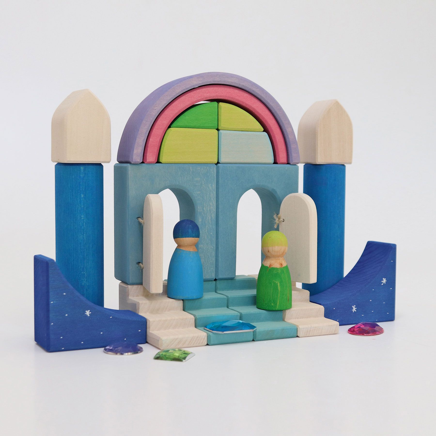 Grimm's Mini Mondo World Polar Light set legno 12 mesi