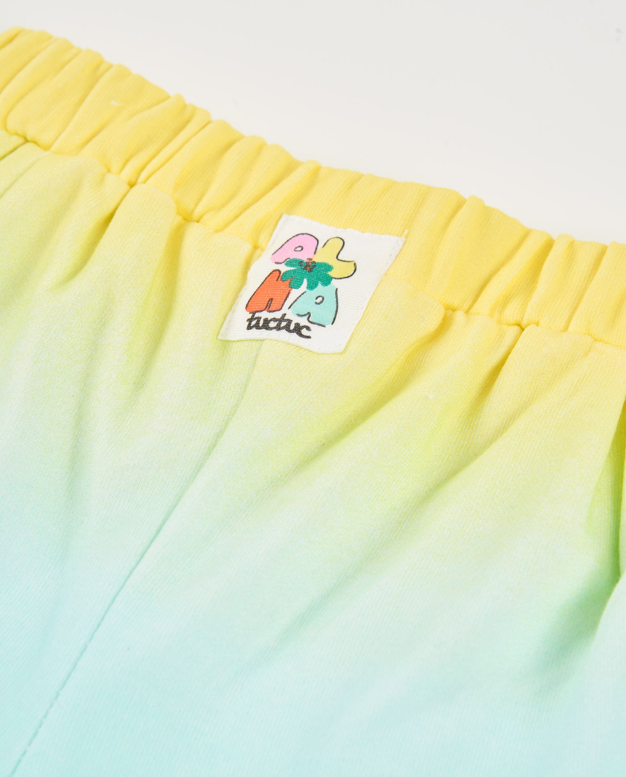 Tuc Tuc shorts bambina cotone turchese fiore