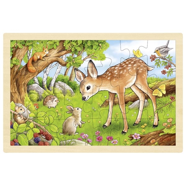 Goki Il Capriolo puzzle legno 24 pezzi 30 cm