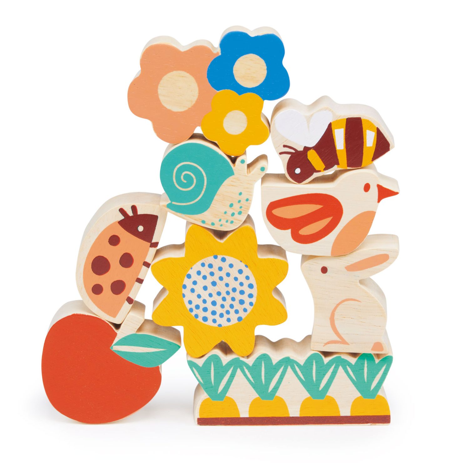 Happy Garden Animali Impilabili Gioco Equilibrio Legno 3+