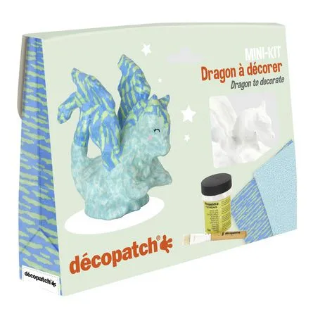Décopatch Drago kit decoupage cartapesta fai da te