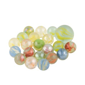Goki Set 21 Biglie di Vetro Perlate 1,6 cm