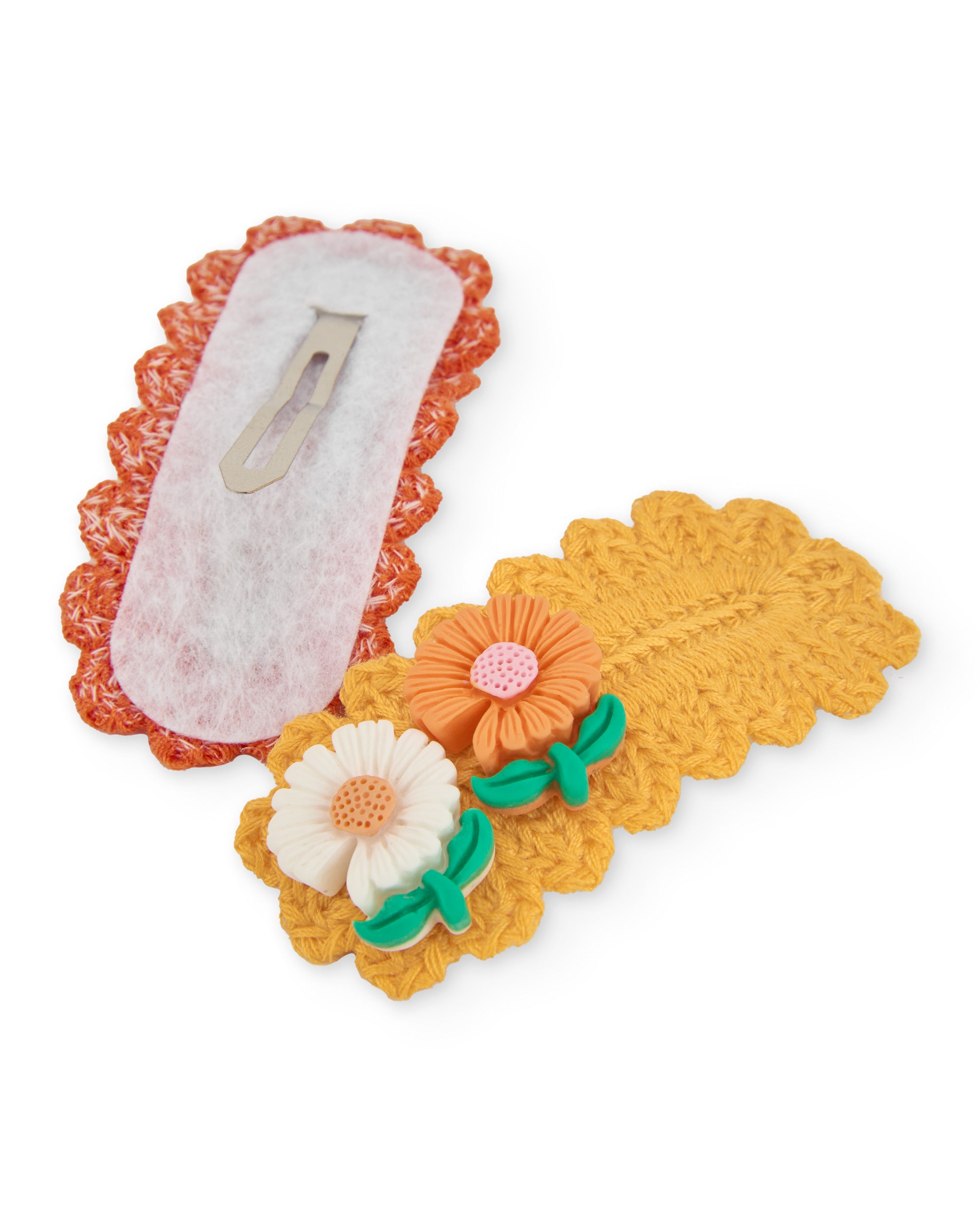 Tuc Tuc Mollette Capelli Fiori Arancione 2 Pezzi