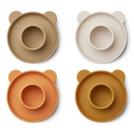 Liewood Janus Oat portauovo silicone set 4 pezzi