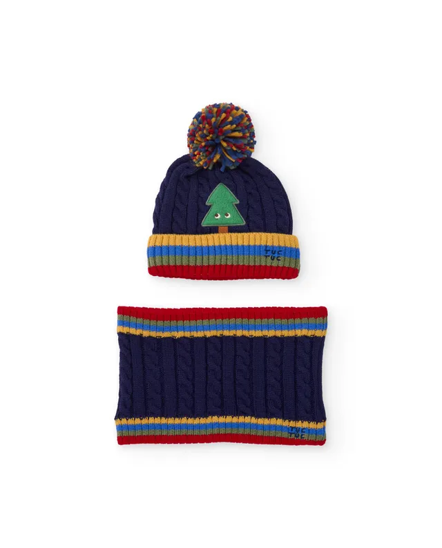 Tuc Tuc Good Wood set cappello bimbo albero blu 2 pezzi