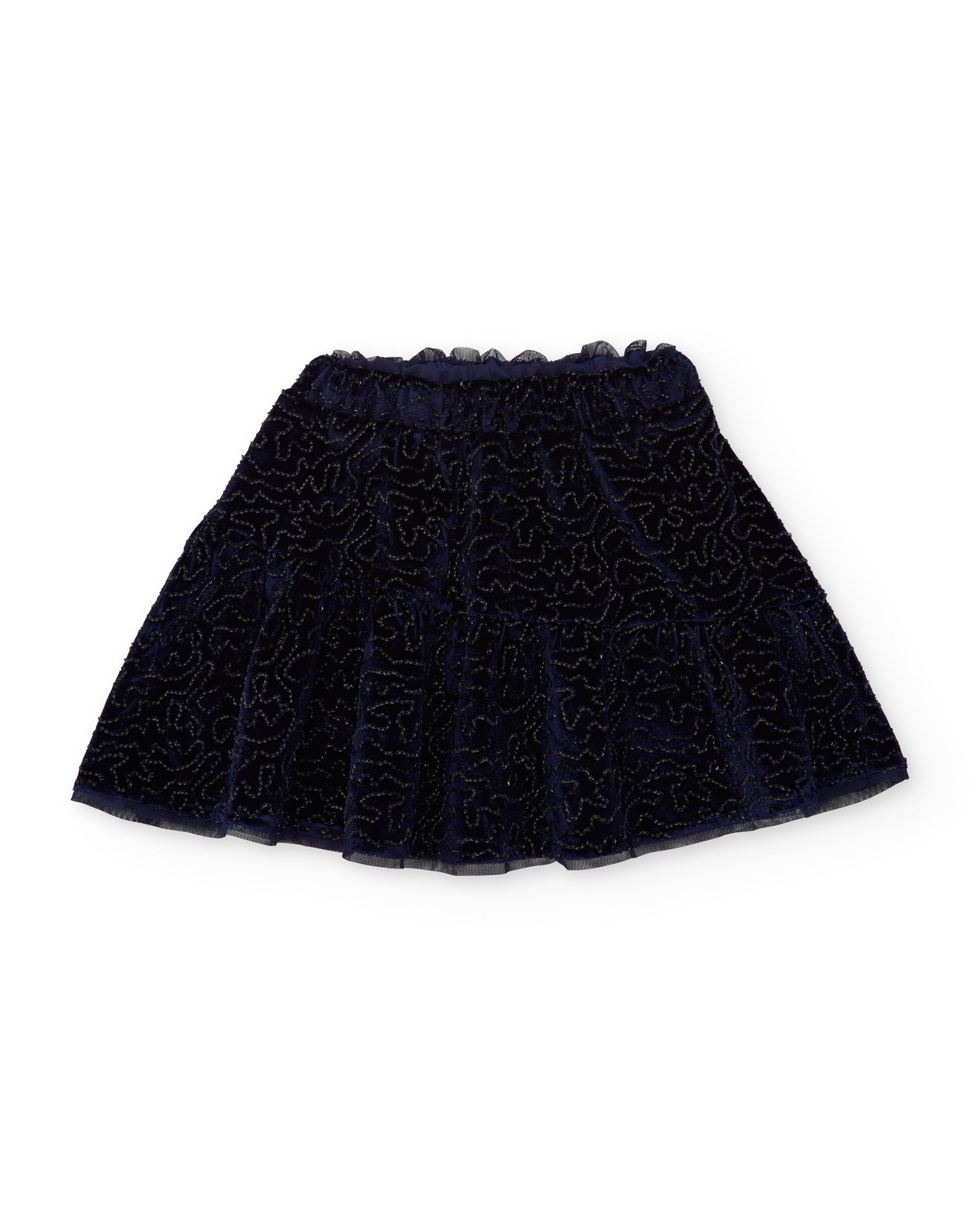 Tuc Tuc gonna bambina blu paillettes vita elastica