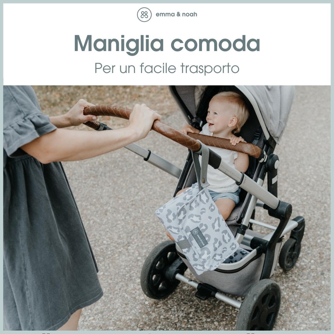 emma & noah fasciatoio viaggio Floreale Berry lavabile