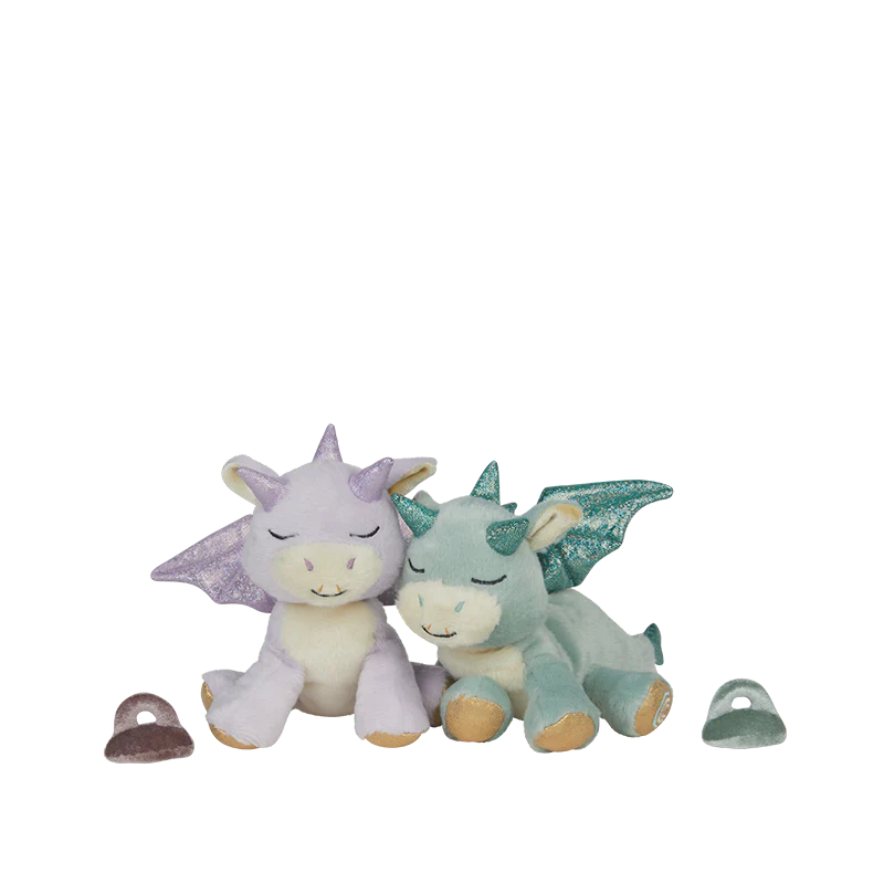 OlliElla Baby Binky Dragon peluche Misty Lavender 23 cm