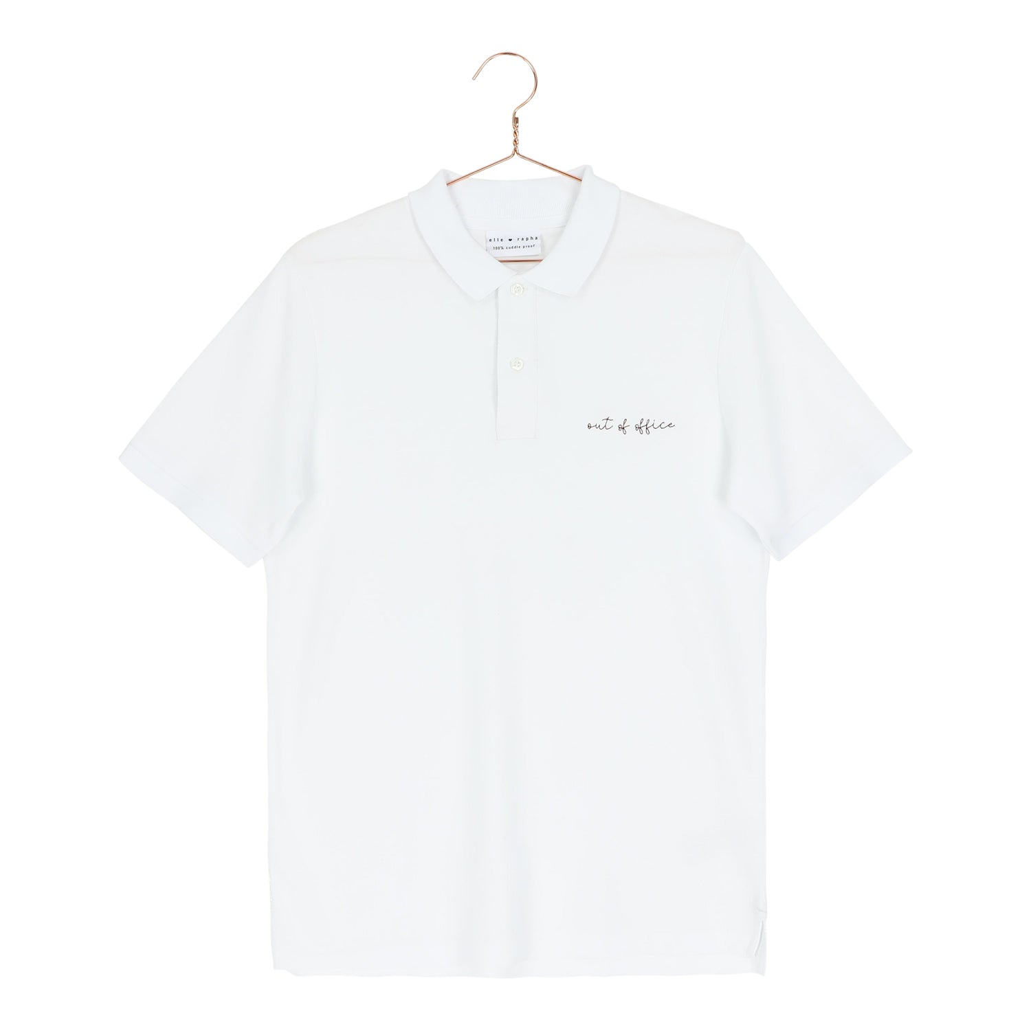 Ella and Rapha Out of Office polo uomo bianca casual