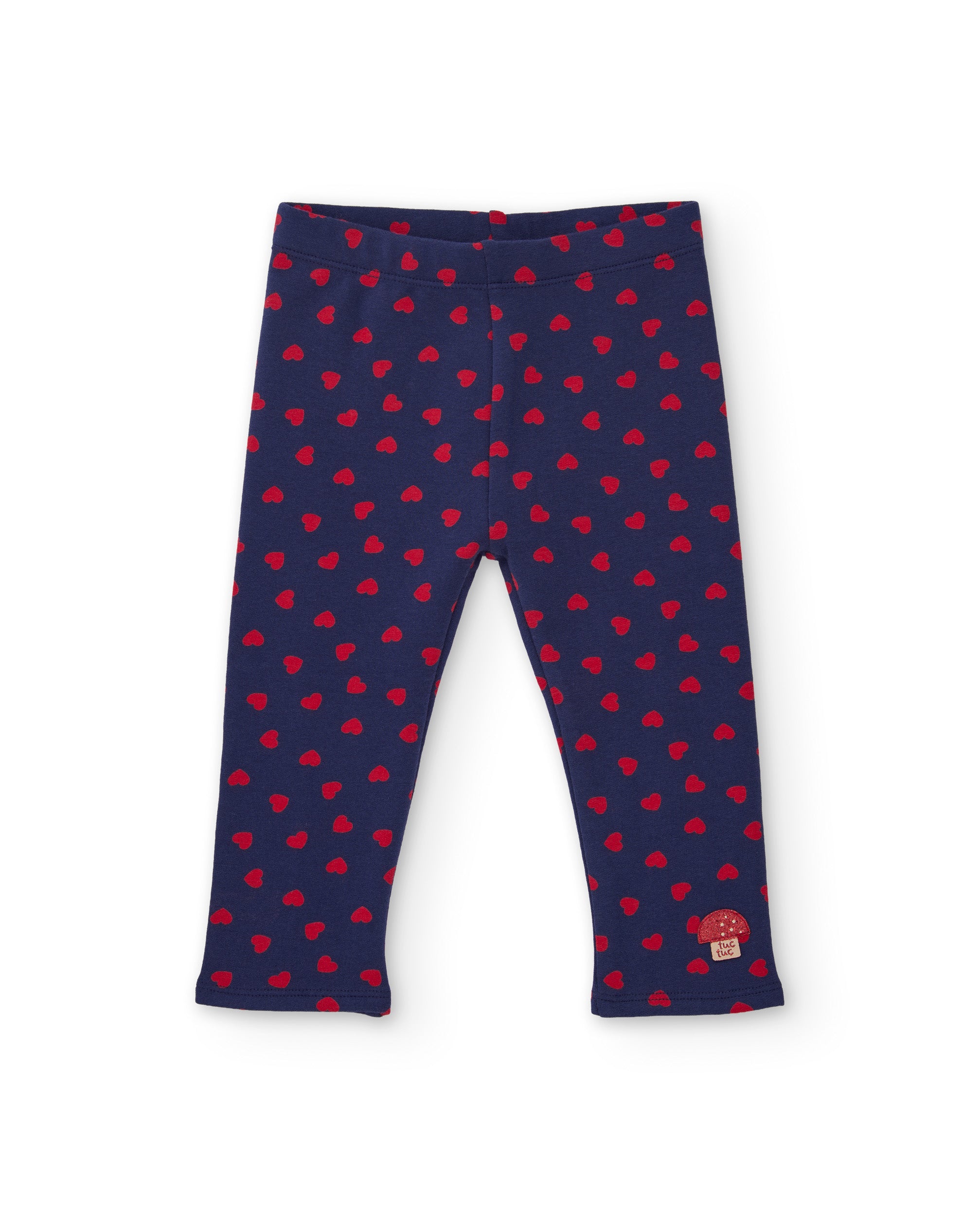 Tuc tuc leggings bambina felpa blu cuori