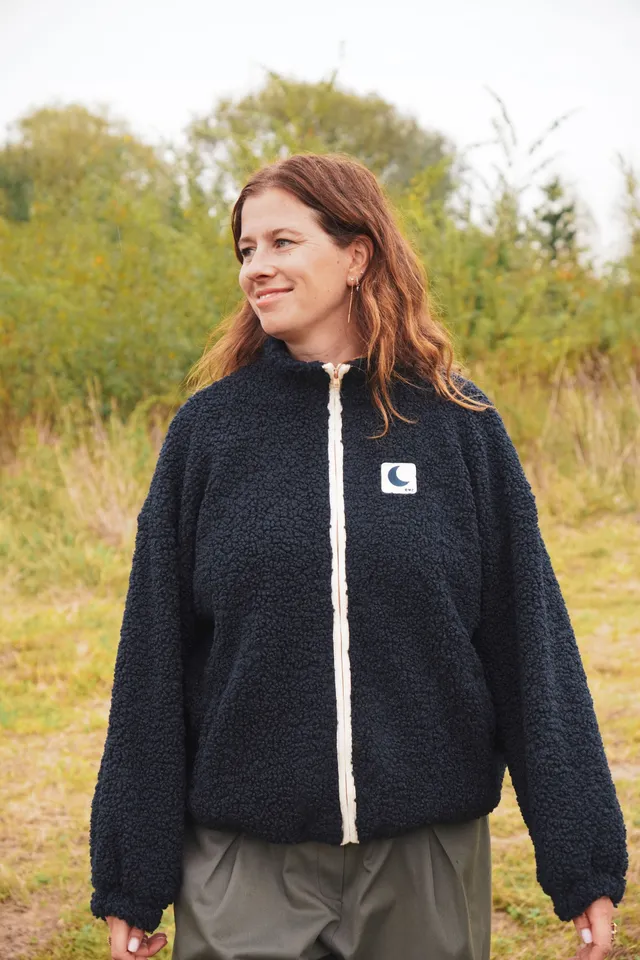 Ella and Rapha Teddy giacca donna navy taglia unica