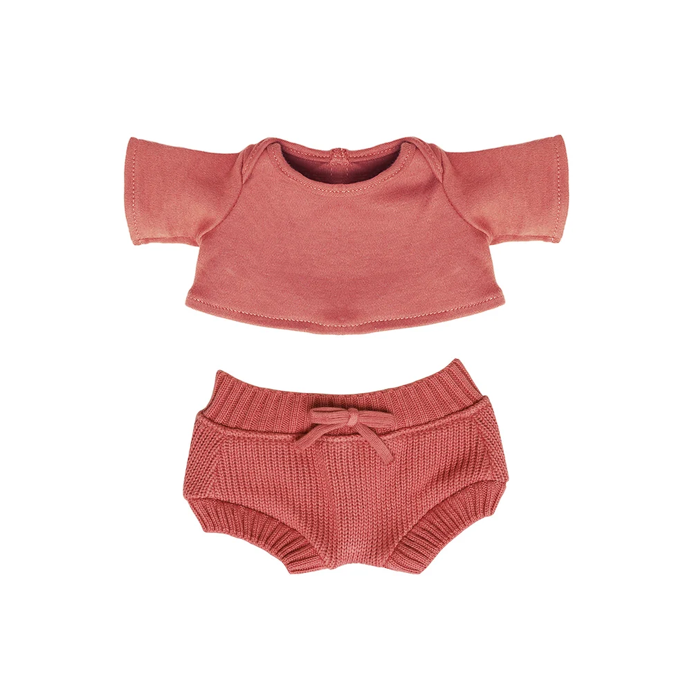OlliElla Dinkum Dolls Snuggly Berry vestiti bambola maglia