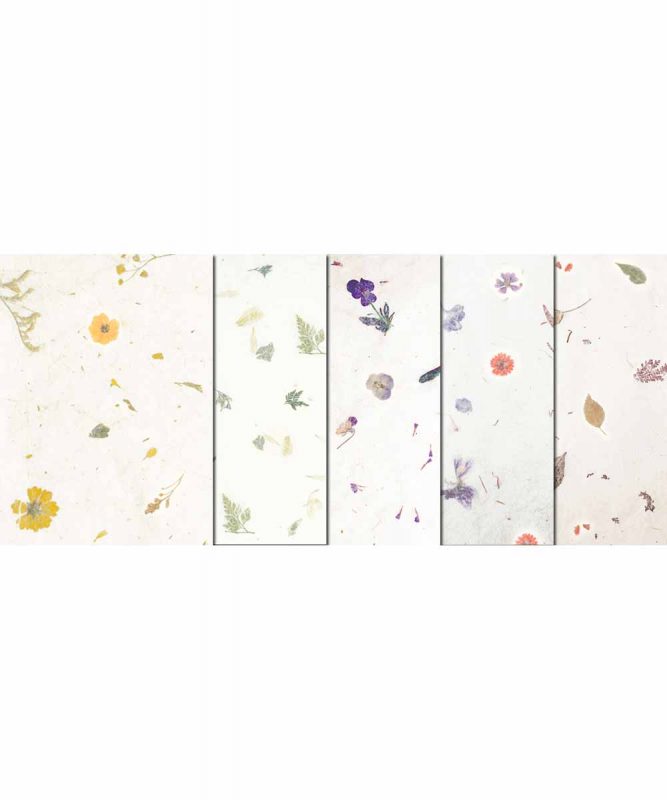 URSUS Botanic 23x33 carta naturale set 5 fogli per lavoretti