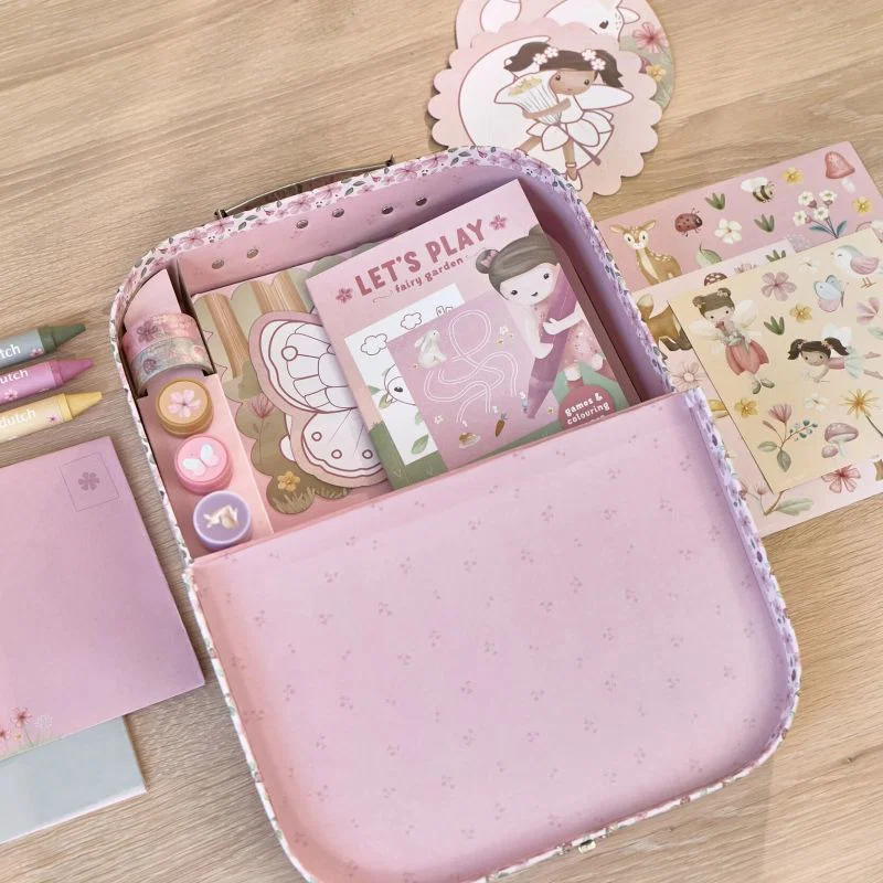 Little Dutch Valigetta Creativa Rosa Set Disegno