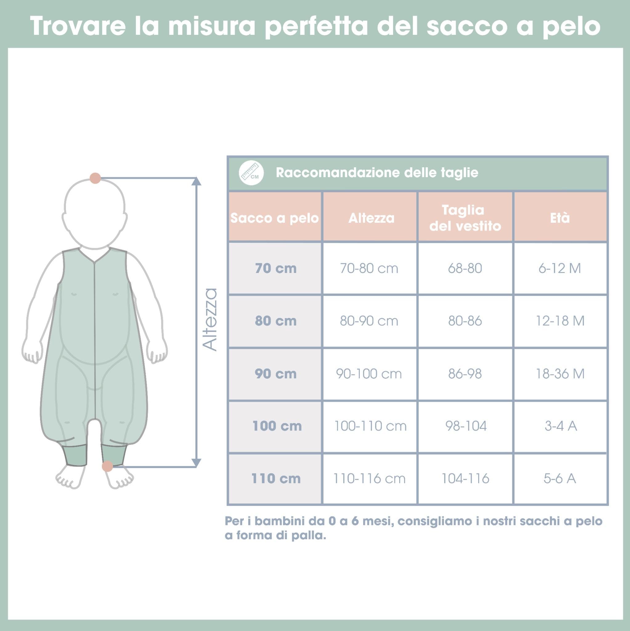 emma & noah Sacco Nanna Piedi 2.5 TOG 90 cm Grigio Bio