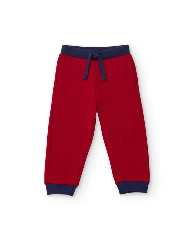 Tuc Tuc pantaloni tuta bambino rossi felpa tasche