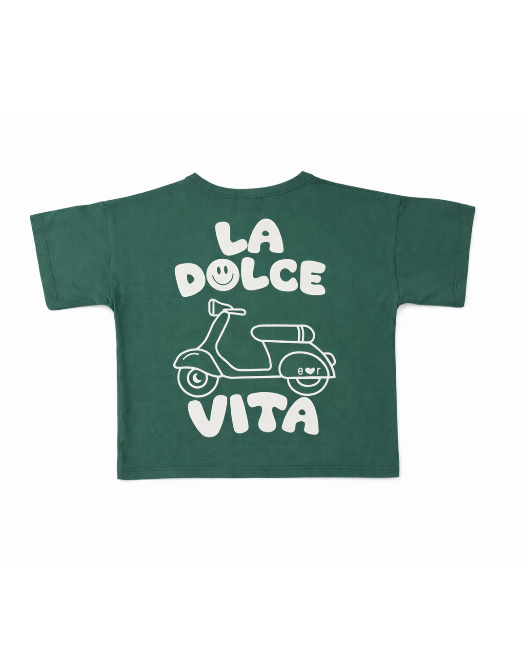 Ella and Rapha La Dolce Vita maglietta bambino verde cotone