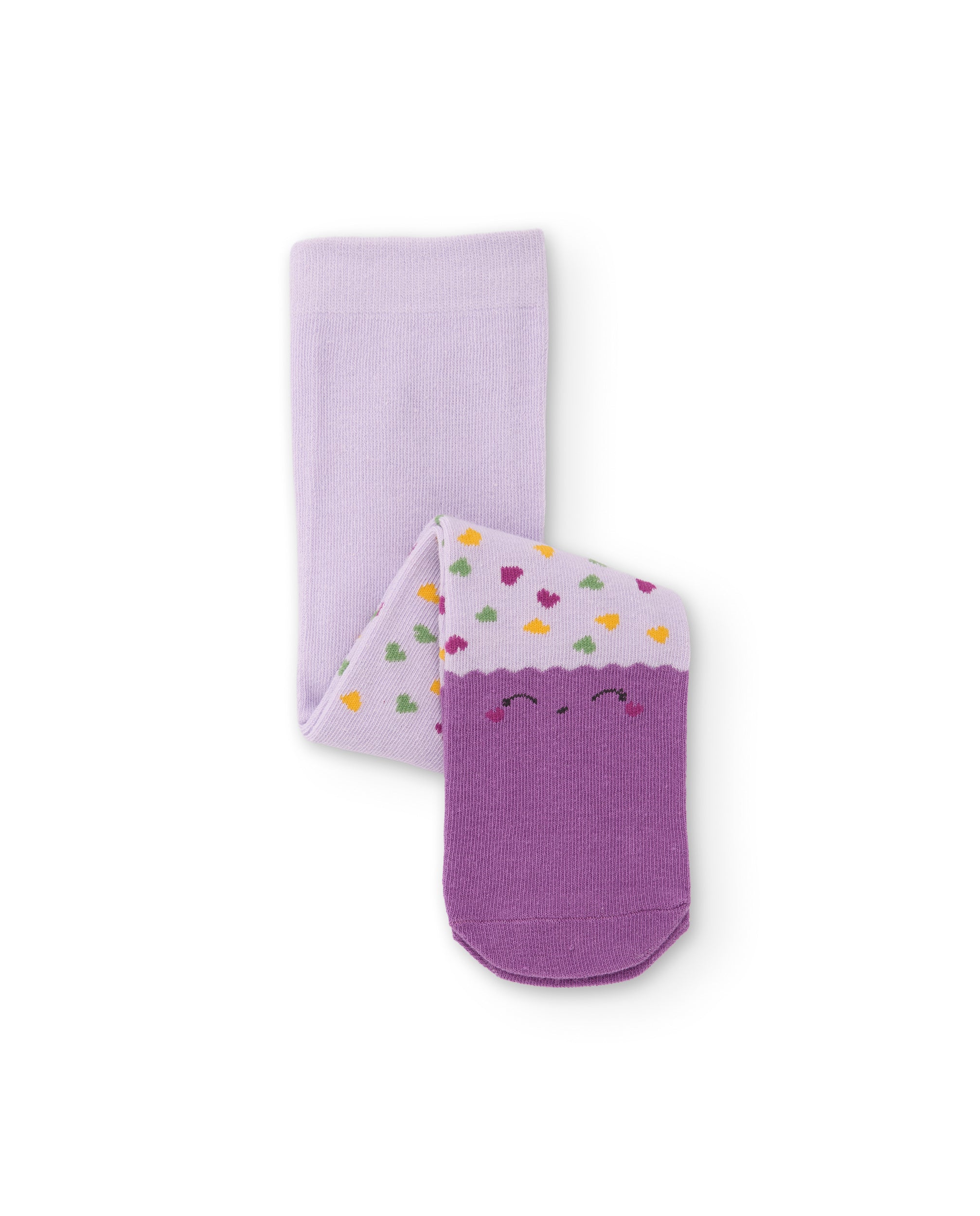Tuc Tuc Muffins World collant neonata lilla cuori