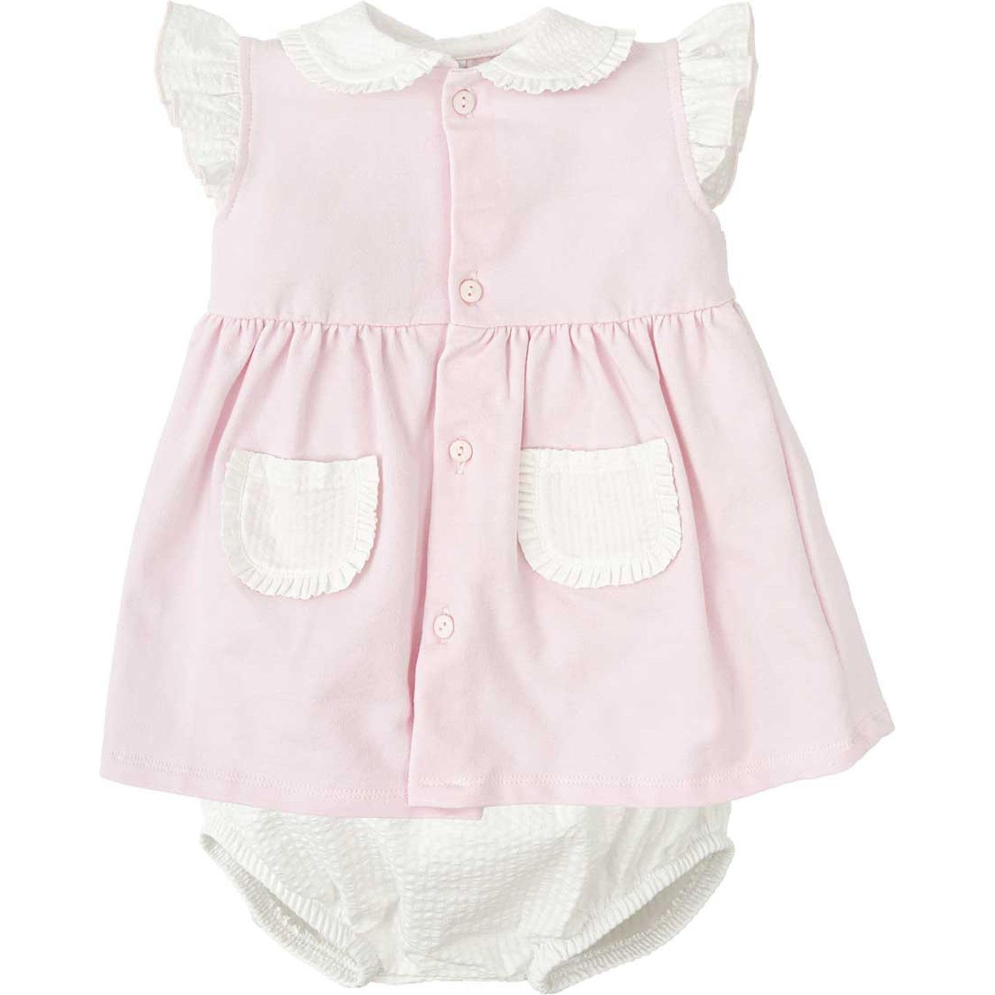 Babidu Desiderio vestito bambina manica corta cotone